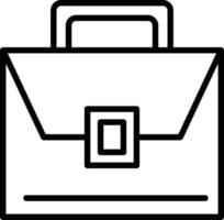 Briefcase Line Icon vector