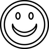 Smile Line Icon vector