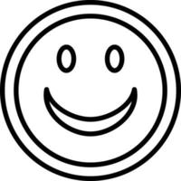 Smile Line Icon vector