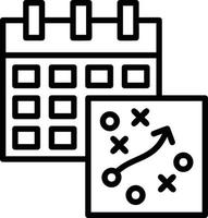 Strategy Line Icon vector