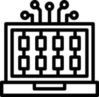 Cybercrime Line Icon vector