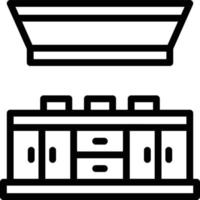 Kitchen Line Icon vector