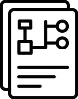 Workflow Line Icon vector