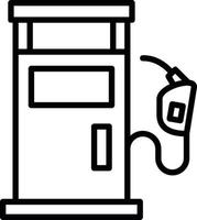 Fuel Station Line Icon vector