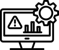 Incident Line Icon vector