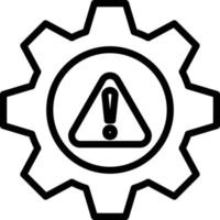 Risk Management Line Icon vector