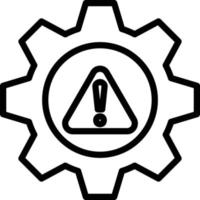 Risk Management Line Icon vector