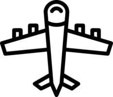 Airplane Line Icon vector