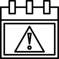 Alert Line Icon vector