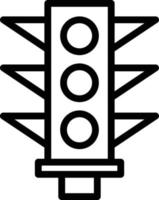 Traffic Signal Line Icon vector