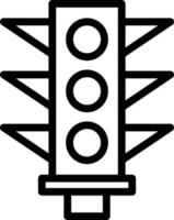 Traffic Signal Line Icon vector