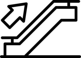 Escalator Line Icon vector