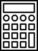 Calculator Line Icon vector