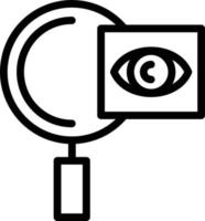 Vision Line Icon vector