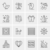 16 Universal Business Icons Vector Creative Icon Illustration to use in web and Mobile Related project