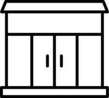 Storefront Line Icon vector