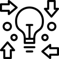 Creative Process Line Icon vector