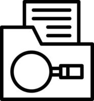 FInder Line Icon vector