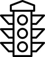 Traffic Lights Line Icon vector