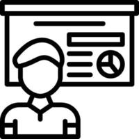 Lecture Line Icon vector