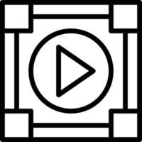 Media Player Line Icon vector