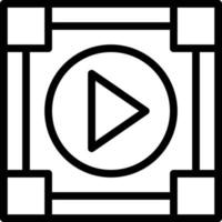 Media Player Line Icon vector