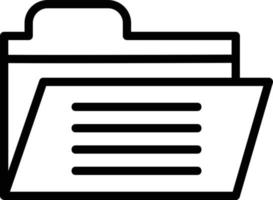 Folder Line Icon vector