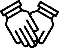 Holding Hand Line Icon vector