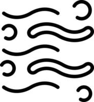 Wind Sign Line Icon vector