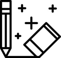 Eraser Line Icon vector