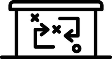 Planning Strategy Line Icon vector