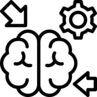 Brainstorming Line Icon vector