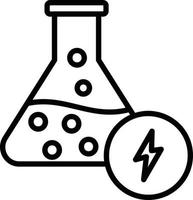 Chemical Energy Line Icon vector