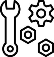 Repair Tools Line Icon vector