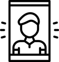 Selfie Line Icon vector