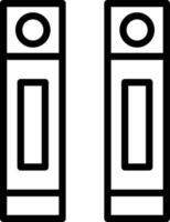 Binder Line Icon vector