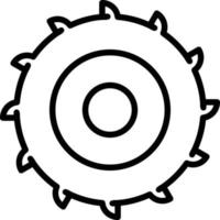 Circular Saw Line Icon vector