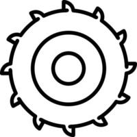 Circular Saw Line Icon vector