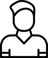 User Line Icon vector