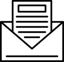 Envelope Line Icon vector