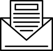 Envelope Line Icon vector