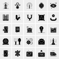 25 iconos de negocios universales vector ilustración de icono creativo para usar en proyectos relacionados con la web y dispositivos móviles