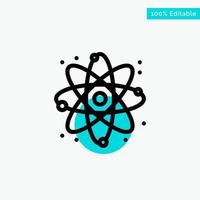 Physics React Science turquoise highlight circle point Vector icon