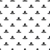 Pilgrim hat pattern, simple style vector