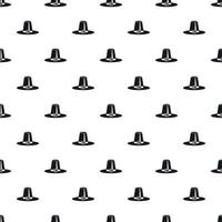 Pilgrim hat pattern, simple style vector