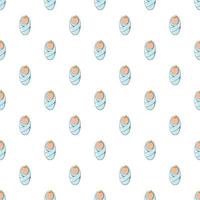 Baby pattern, cartoon style vector