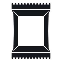 icono de paquete de servilletas, estilo simple vector