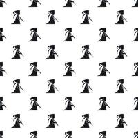 Grim reaper pattern, simple style vector