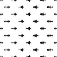 Music sound waves pattern, simple style vector
