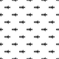 Music sound waves pattern, simple style vector